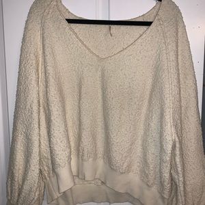 Free People Off White Sweatshirt